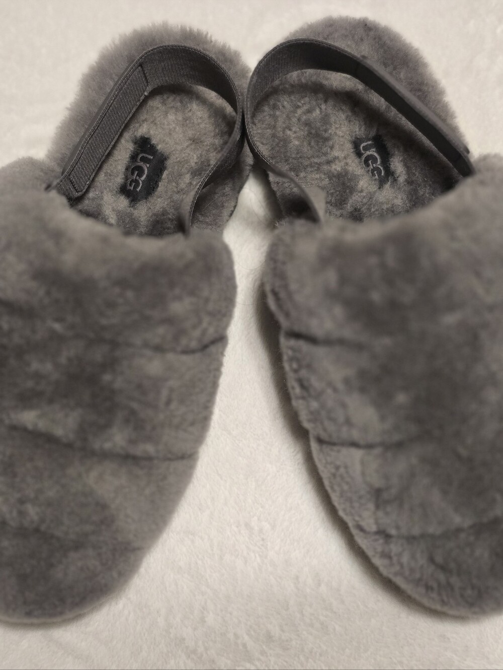 UGG Women's Super Fluff Slipper - Charcoal - Picture 8 of 11